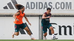 Último entrenamiento antes del amistoso frente al Schalke 04