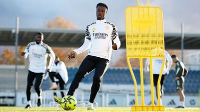Último entrenamiento antes del partido frente al Athletic Club 