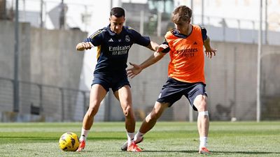 Nova sessão de treinamento com o Castilla