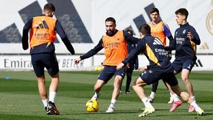 Primeiro treino da semana na Cidade Real Madrid