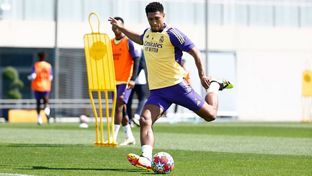 Primer entrenamiento de la semana en la Ciudad Real Madrid