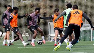 El Real Madrid continúa preparando el partido contra el Bayern