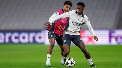 Die Mannschaft trainierte am Austragungsort des Spiels