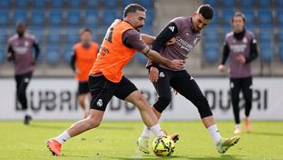Último entrenamiento antes del partido contra el Betis