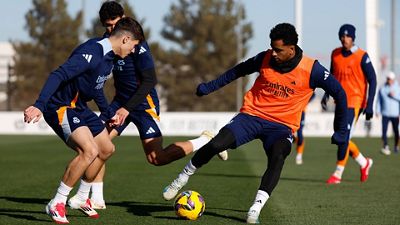 Último entrenamiento antes de recibir a la UD Las Palmas