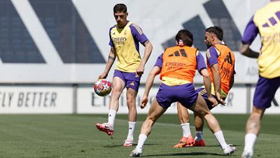 A equipe continua a preparação para a final da Liga dos Campeões