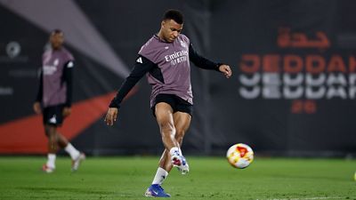 Último treino antes da final da Supercopa da Espanha