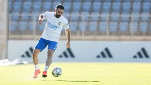 Último entrenamiento antes del partido contra el Mónaco