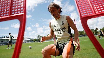 Real Madrid begin preparations for Salzburg clash