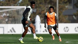 Last training session before the match against Alavés