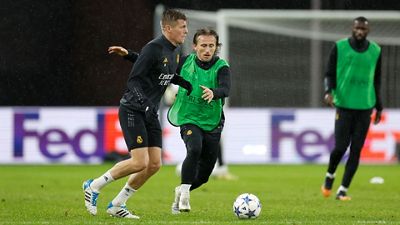 El equipo se entrenó en el Olympiastadion 