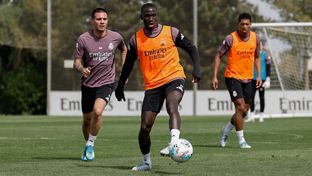 Último entrenamiento antes del partido contra el Betis