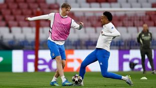 El Real Madrid se entrenó en el Allianz Arena