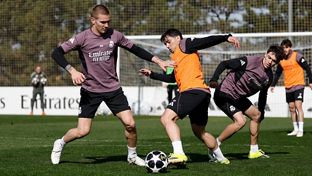 El Real Madrid prepara el partido contra el Benfica