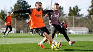 Exigente entrenamiento en la Ciudad Real Madrid
