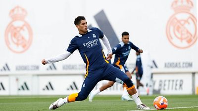Último entrenamiento antes del partido contra el Getafe