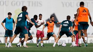 Último entrenamiento antes del encuentro contra el Deportivo