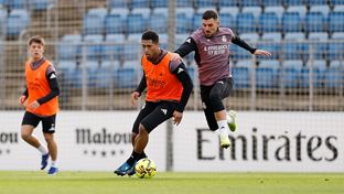 Último entrenamiento antes del partido contra el Betis