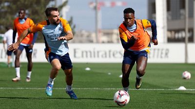 ريال مدريد يستعد للديربي