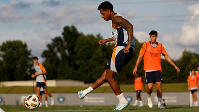 Primer entrenamiento del Real Madrid en Charlotte