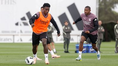 Último entrenamiento antes del Clásico