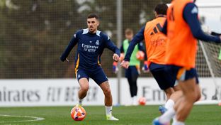 Last training session before the match against Getafe