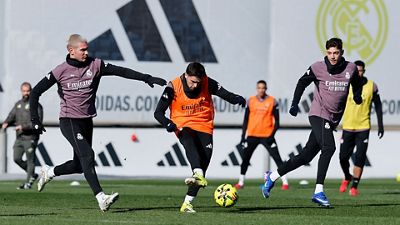 Last training session before the match against Rayo