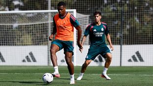 Último entrenamiento antes de recibir a la Real Sociedad