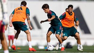 Último entrenamiento antes del encuentro contra el Deportivo