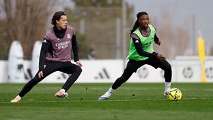 Último entrenamiento antes del partido contra el Betis