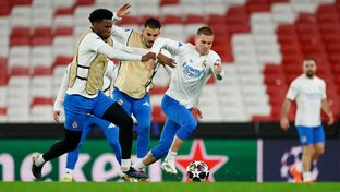 El Real Madrid se entrenó en el estadio da Luz