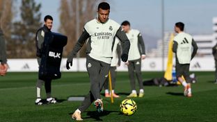 Último entrenamiento antes del partido frente al Alavés