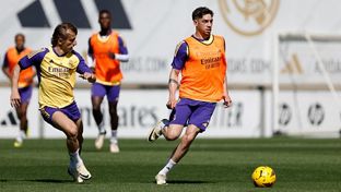 Último entrenamiento antes de visitar al Mallorca