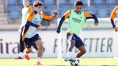 El Real Madrid prepara el partido contra el Atalanta