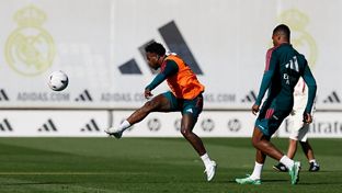 Último entrenamiento antes del partido contra el Villarreal