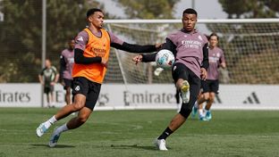 Último entrenamiento antes del partido contra el Betis