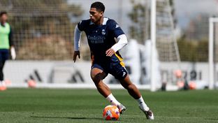 Último entrenamiento antes del partido contra el Celta