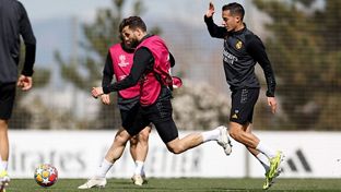 Último entrenamiento antes de recibir al Leipzig