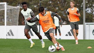 Último entrenamiento antes del Clásico