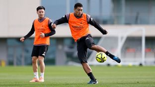 Último entrenamiento antes del partido contra el Betis