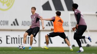 Último entrenamiento antes de recibir al Girona
