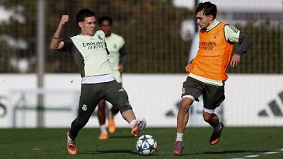 El Real Madrid prepara el partido contra el Manchester City
