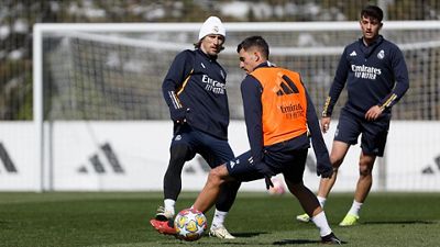 El Real Madrid prepara el partido contra el Leipzig