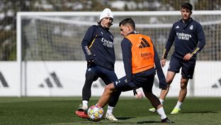 El Real Madrid prepara el partido contra el Leipzig