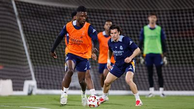 Último entrenamiento antes de la semifinal de la Supercopa de España