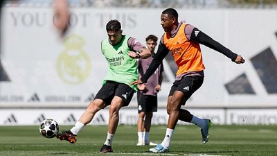 El Real Madrid prepara el partido contra el Bayern