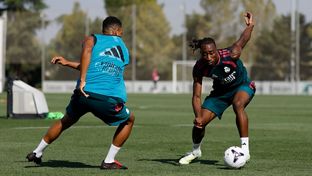 El Real Madrid se está entrenando