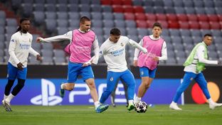 El Real Madrid se entrenó en el Allianz Arena