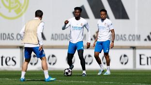Último entrenamiento antes de recibir al Bayern