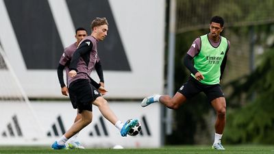 El Real Madrid prepara el partido contra el Bayern